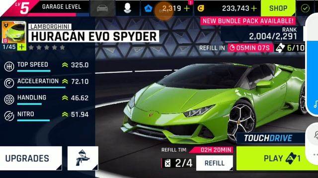 Asphalt 9 - Lamborghini Huracan Evo Spyder #Lamborghini #Asphalt9