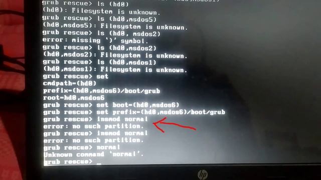 error: no such partition entering rescue mode grub rescue смотреть онлайн