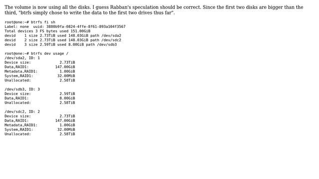 Unix & Linux: btrfs raid1 not using all disks? (2 Solutions!!) смотреть онлайн
