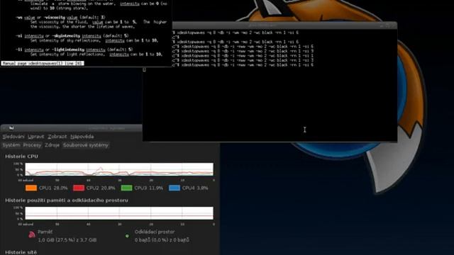 Xdesktopwaves on Debian смотреть онлайн