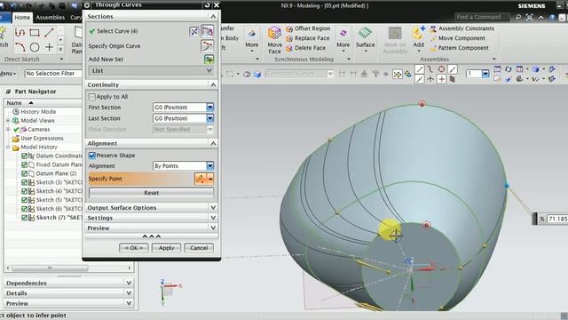 UG NX ADVANCE PART DESIGN FOR EXPERTS (TUTORIALS 05) смотреть онлайн