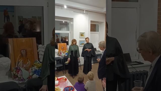 Графика в живописи, масло, контрасты нашего мира. Открытие выставки. смотреть онлайн