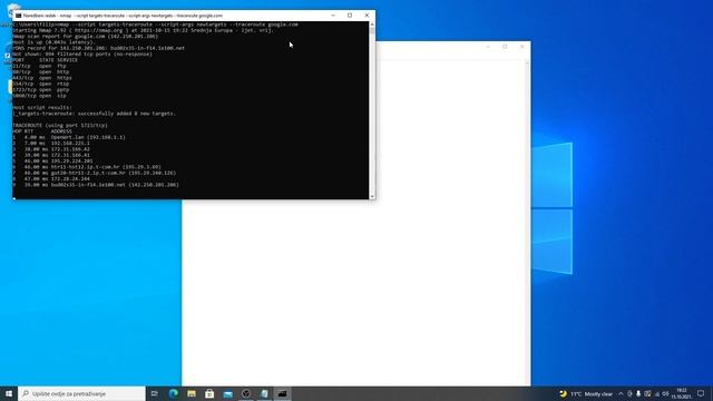 Nmap traceroute script to scan hosts on target path смотреть онлайн