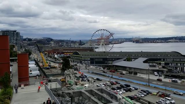 США Вашингтон Сиэтл набережная. смотреть онлайн