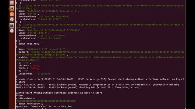 Запуск кошелька и майнинга Ethereum на Ubuntu 14 04 смотреть онлайн