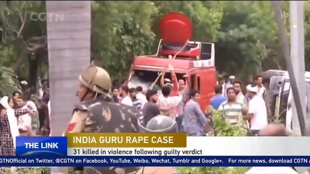 28 dead, 200 injured in violent protests over Indian guru's rape conviction смотреть онлайн