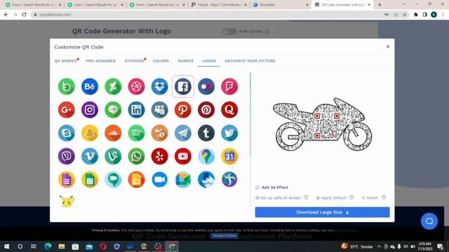 Earn$20 in 5minute(mobile)fiverr from qrcode generator|Qr code generator tutorial|onlinemoney смотреть онлайн
