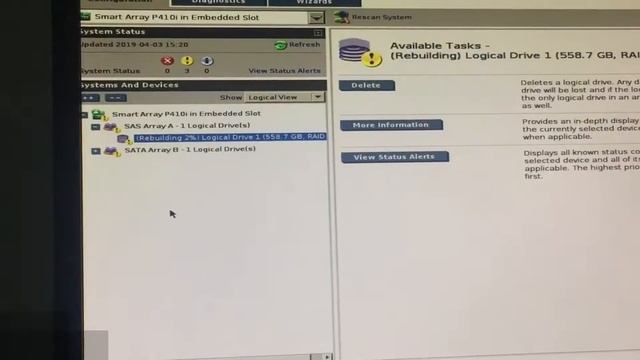 Replacing Failed Hard Disk in RAID 5 Configuration ML350 G6 смотреть онлайн