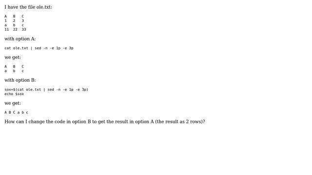 Unix & Linux: Get variables in two separate lines смотреть онлайн