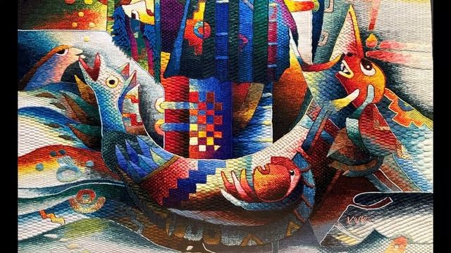 Гениальный перуанский художник ткет ковры. Максимо Лаура. Музей текстиля в городе Куско, Перу. смотреть онлайн