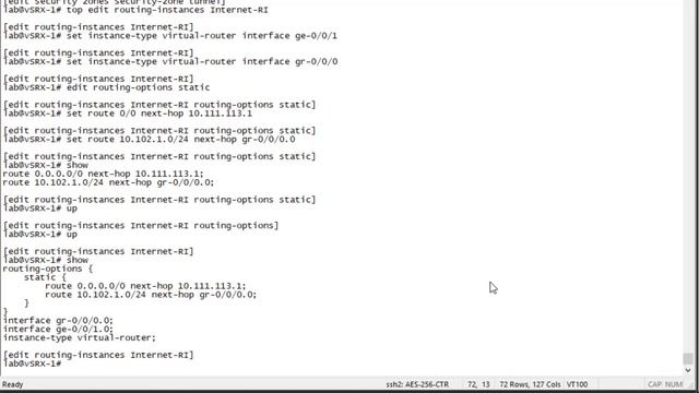 GRE Tunnels with Routing Instances смотреть онлайн