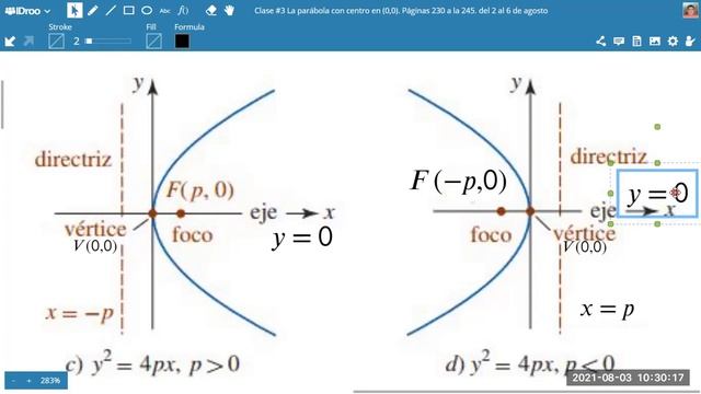 Clase #3 Parábola con centro en el origen смотреть онлайн
