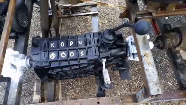 Установка крепления МКПП и частичная покраска смотреть онлайн