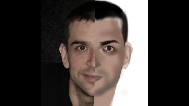 Рисую в прокрейт просто по приколу. Портрет первый опыт