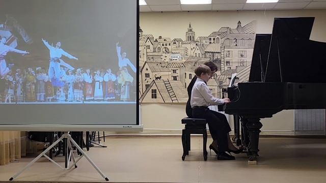 М. Мусоргский Гопак из оперы «Сорочинская ярмарка» (переложение для ансамбля в 4 руки) смотреть онлайн