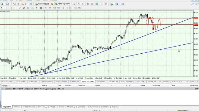Аналитика курса рубля (USD/RUB EUR/RUB) и стран БРИКС на 20.01.2017