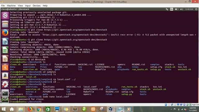 lab 4 CIS Installation of devstack of openstack in VirtualBox and Ubuntu смотреть онлайн