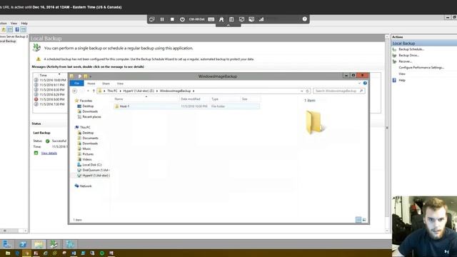 Windows Server 2012 R2 Hyper V & File/Folder Backup Tutorial смотреть онлайн