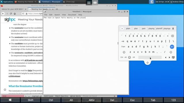 Remote desktop glide typing using a Chromebook and xp pen смотреть онлайн