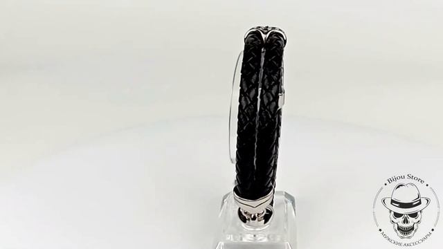 Мужской плетеный двойной браслет “BLACK DIAMOND” смотреть онлайн