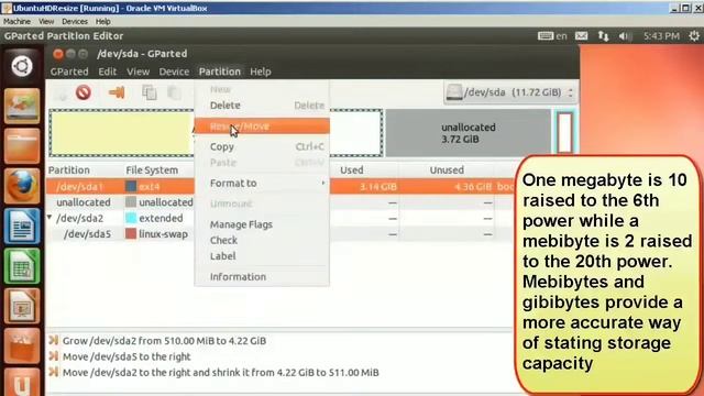 Extend Ubuntu Disk Volume With GParted After Resizing Hard Drive HD00