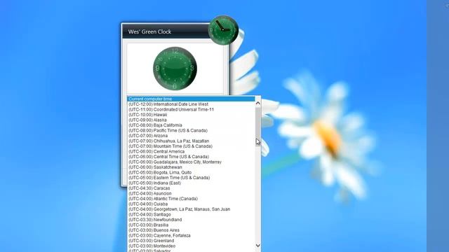 Environment Friendly Windows 7 Clock Gadget - Wes' Green Clock 1 0 смотреть онлайн