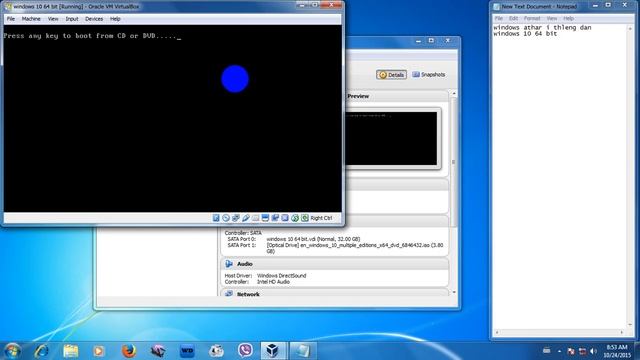 How to install windows 10 VirtualBox Windows athar thleng dan windows 10 64 bit смотреть онлайн