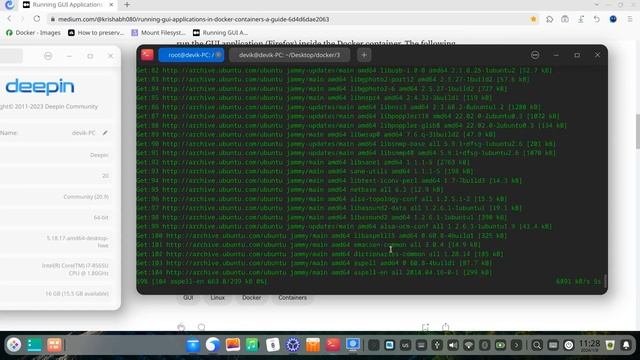 国产deepin容器跑Ubuntu调用本地X11，可图形界面在ubuntu容器內跑redeclipse游戲,Chinese OS deepin run Docker software with GU смотреть онлайн