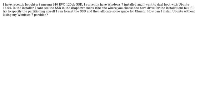 Ubuntu: Cannot install Ubuntu 14.04 on ssd смотреть онлайн