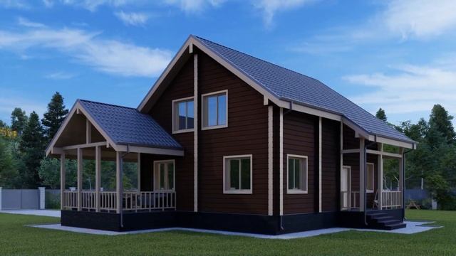 Проект "Албания" из клееного бруса смотреть онлайн