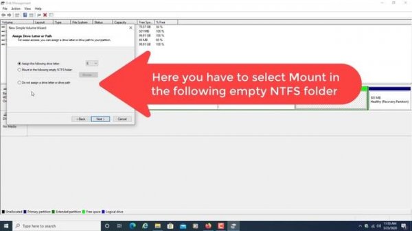 Disk Management windows 10