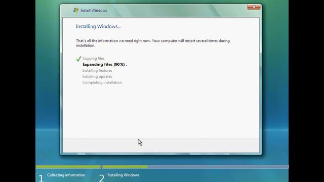 Windows Vista Home Basic Installation смотреть онлайн