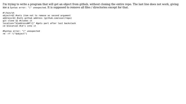Unix & Linux: Remove all objects in repo but specified object смотреть онлайн