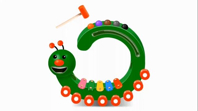 Учим фигурки-музыкальная гусеница