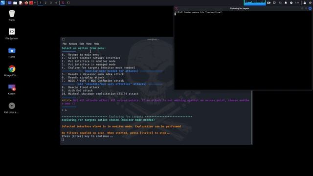 How to JAM WIFI NETWORK using kali linux by смотреть онлайн