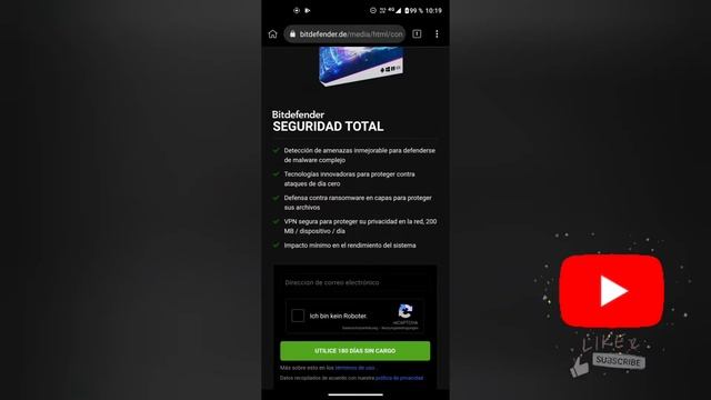 Bitdefender Total Security licencia de 6 meses 2022 смотреть онлайн