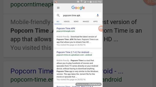 Free movie or tv shows on Android device use in popcorn time смотреть онлайн