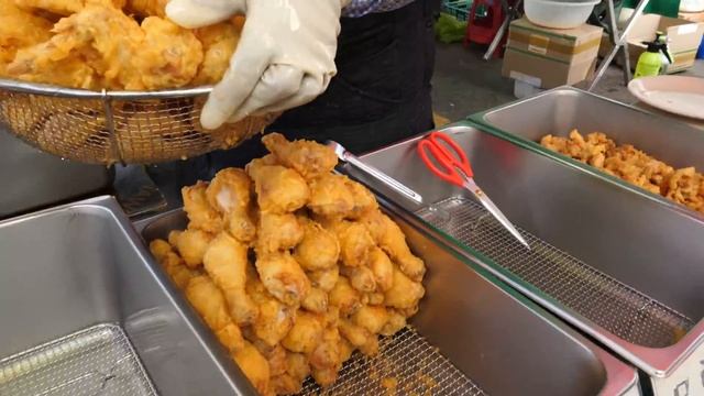 장날이면 대박 터지는? 역대급 통닭집! 하루 100kg 팔리는 닭강정, 옛날통닭 / Korean Sweet Fried Chicken / Korea Street Food