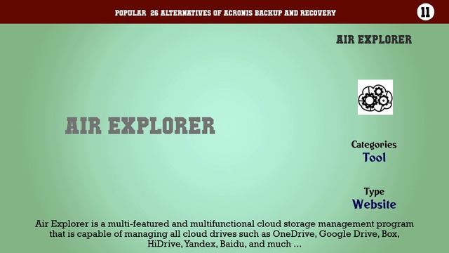 Acronis Backup and Recovery | Top 26 Alternatives of Acronis Backup and Recovery смотреть онлайн
