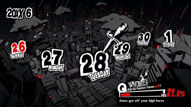 Persona 5 Royal. #83. 6/27-28. Летнее затишье. Экскурсия для близняшек (церковь). Гадалка смотреть онлайн