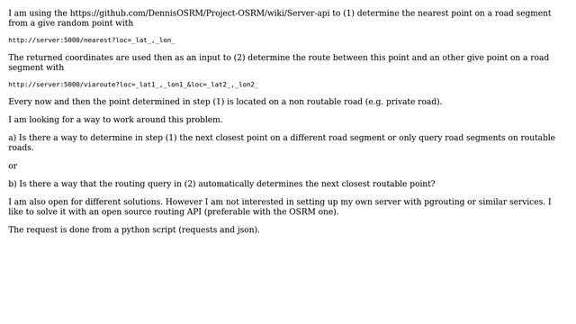 GIS: OSRM API - nearest point fed into routing смотреть онлайн