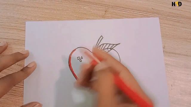 How to Draw Apple | Easy and Simple Apple Drawing | Apple Day Drawing. смотреть онлайн