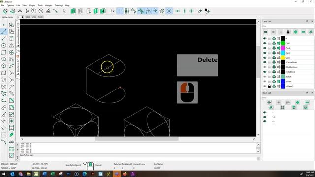 DFT10 :: Drawing Isometric Edges using LibreCAD смотреть онлайн