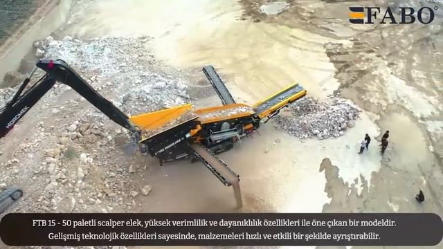 Работа первичного грохота FABO FTB-1550 смотреть онлайн