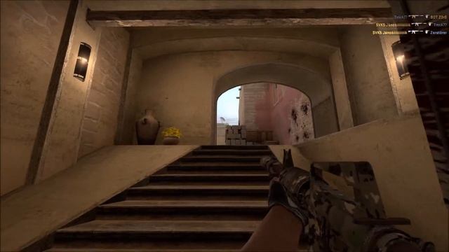 [CS:GO] M4A1-S 1v4 CLUTCH OR KICK on Mirage [Rank:MG1] смотреть онлайн