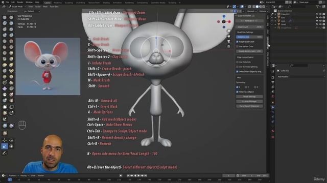 9. Merging meshes and autoretopology смотреть онлайн