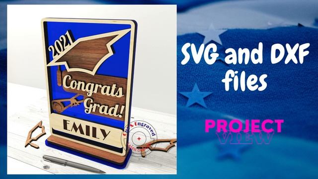 Glowforge ready to cut files. Class of 2021 graduation award. Laser cutting SVG designs. смотреть онлайн