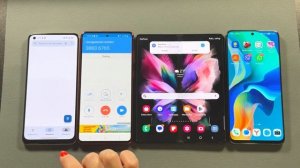 Viber + WhatsApp + SkyPhone Incoming Calls to Z Fold 3 + OPPO R7 + Huawei Y90 + Samsung 10