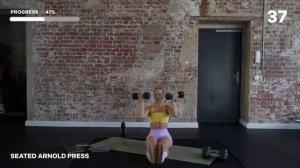 45 MIN UPPER BODY STRENGTH WORKOUT _ PUSH PULL _ WITH DUMBBELLS _ WITH REPEAT _ WITH FINISHER