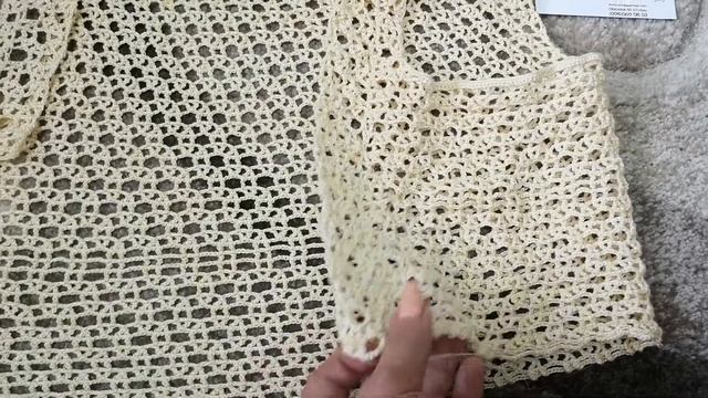 Как выходить из сложных ситуаций в процессе вязания, Вязание летнего светло желтого жакета 3 часть